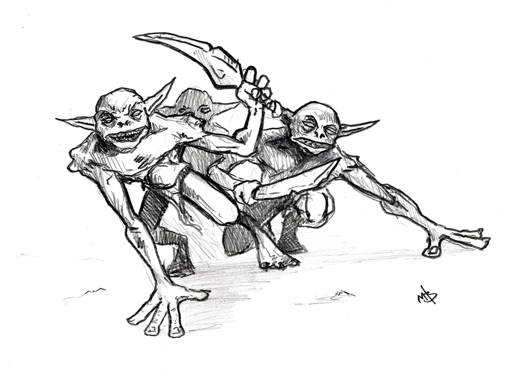 Spider Goblins 2 by Michael Bielaczyc